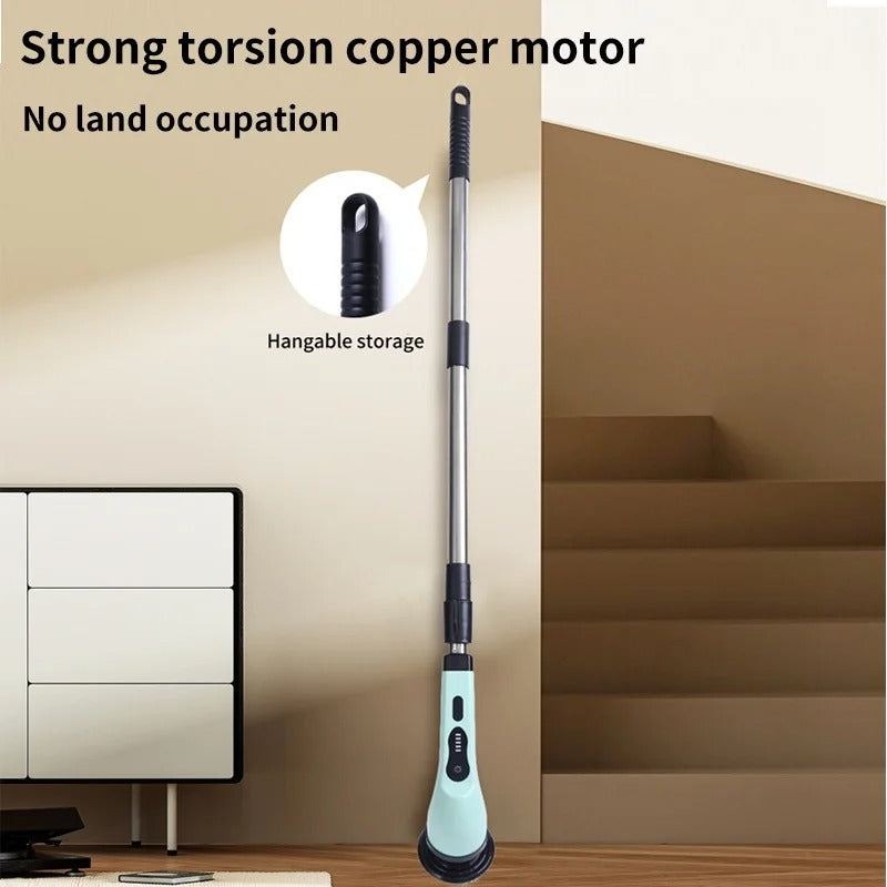 Cepillo de limpieza eléctrica 9 en 1, depurador de limpieza giratorio eléctrico, Herramientas de limpieza eléctrica, aparatos de limpieza para salón, cocina y baño
